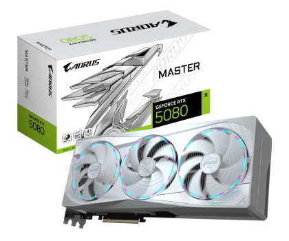 Karta graficzna NVIDIA Gigabyte GeForce RTX 5080 AORUS Master Ice 16GB GDDR7 DLSS5